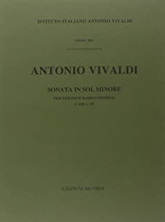 Sonata per Violino (Violín) e BC in Sol min Rv 27