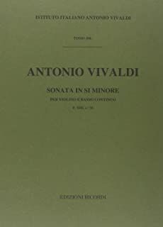 Sonata per Violino (Violín) e BC in Si Min Rv 36