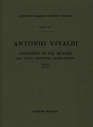 Concerto (concierto) In Sol Min. Op.III N.2 RV 578
