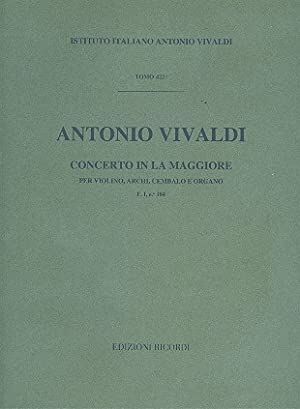 Concerto Per Violino (Concierto Violín), Archi E BC: In La Rv 347