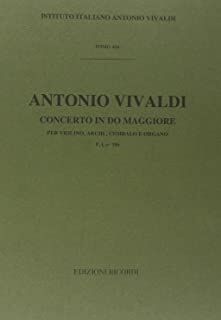Concerto Per Violino (Concierto Violín), Archi e BC: In Do Rv 185