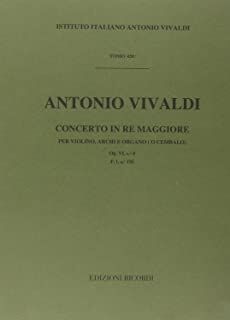 Concerto Per Violino (Concierto Violín), Archi E BC: In Re Rv 216