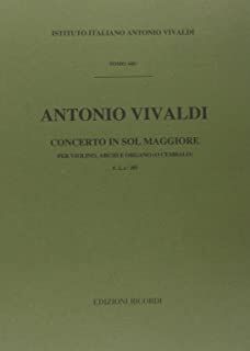 Concerto Per Violino (Concierto Violín), Archi E B.C.: In Sol Rv 299