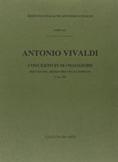 Concerto Per Violino (Concierto Violín), Archi e BC: In Si Bem Rv 373