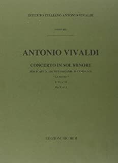 Concerto Per Flauto, Archi (concierto flauta cuerdas) E BC In Sol Min Rv 439