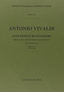 Concerto Per Flauto, Archi (concierto flauta cuerdas) E BC: In Re Rv 428