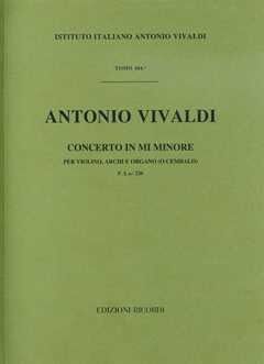 Concerto Per Violino (Concierto Violín), Archi E BC In Mi Min. Rv 275