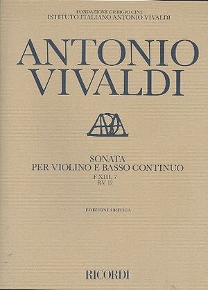 Sonata per Violino (Violín) e BC in Re Min. Rv 12