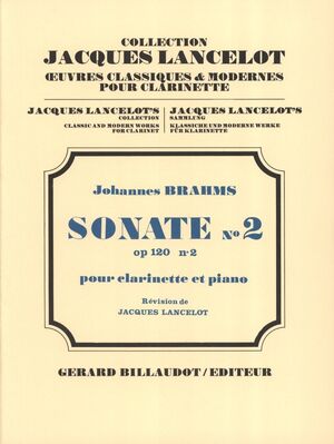 Sonate (sonata) Op.120 Nø2 Saxophone (Saxo)