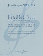 Psaume Viii - Reduction Pour Choeur Et Orgue