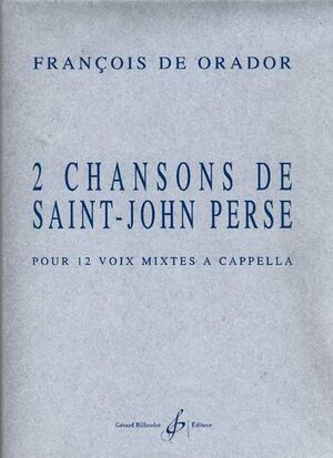 2 Chansons De St John Perse