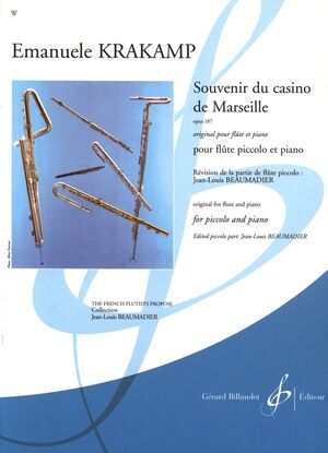 Souvenir Du Casino De Marseille Opus 187