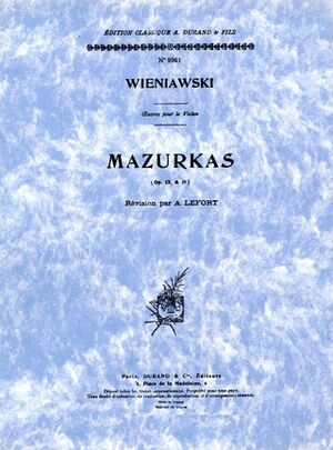 Mazurkas Violon (Violín) - Piano