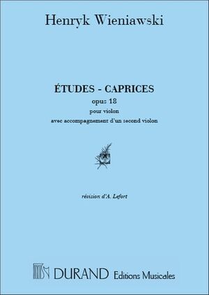 Etudes (estudios) Caprices Op 18 2 Violons