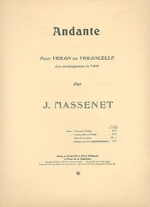 Andante Violon-Piano