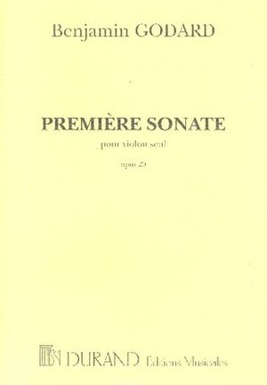 Premiere Sonate Opus 20 Pour Violon (Sonata Violín) Seul