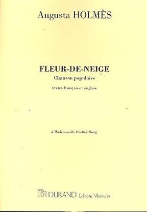 Fleur De Neige Chant-Piano