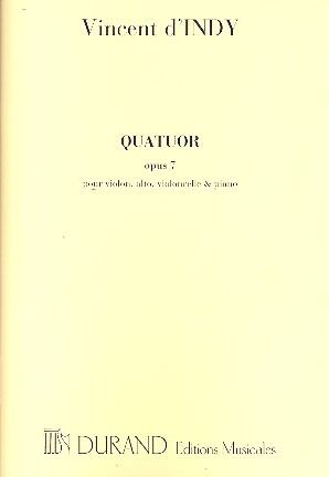 Quatuor Op 7 Violon-Alto-Vlc-Piano