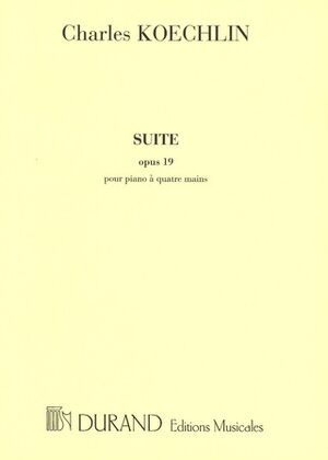Suite Opus 19, Pour Piano A Quatre Mains