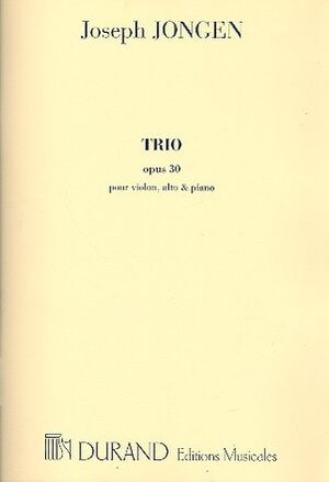 Trio, Opus 30 - Pour Piano, Violon Et Alto (Violín Viola)