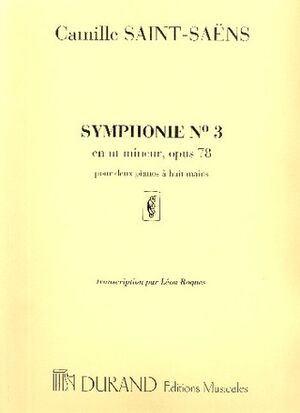 Symphonie (sinfonía) N 3 - En Ut Mineur Opus 78