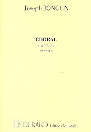 4 Pieces Op 37 N 4 Choral Orgue