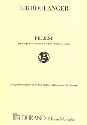 Pie Jesu, pour chant (mezzo), quatuor  cordes,