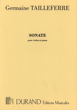 Sonate (sonata) N 1 Vl-Piano (Jacques Thibaud)