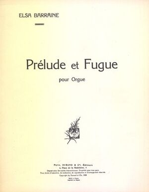 Prel. + Fugue N 1 Orgue (Fugue Surchant-Guerre