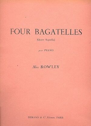 Four Bagatelles Piano