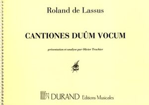 Cantiones Duum Vocum Presentation Et Analyse