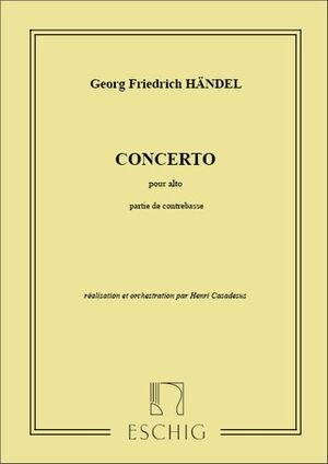 Concerto (concierto) Pour Alto Parts Ctbasse