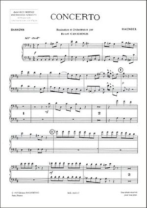 Concerto Pour Alto Part De Bassons (concierto Viola ) 1 Et 2