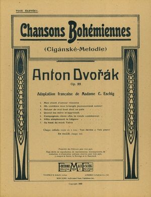 Chansons Bohemiennes Op 55 Cht-Pno