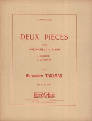 2 Pieces Violoncelle (Violonchelo) - Piano