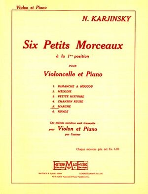 6 Petits Morc.N 5 Marche Violon-Piano