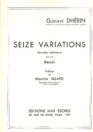 16 Variations Basson (fagot)