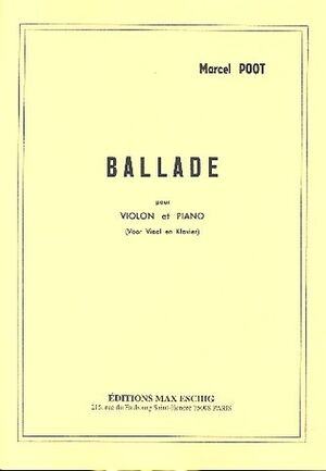 Ballade Violon (Violín) -Piano