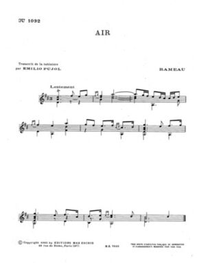 Air (Pujol 1092) Guitare