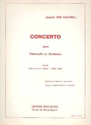 Concerto (concierto), d'après le Padre Anselmo