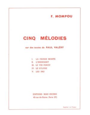 5 Melodies Chant-Piano