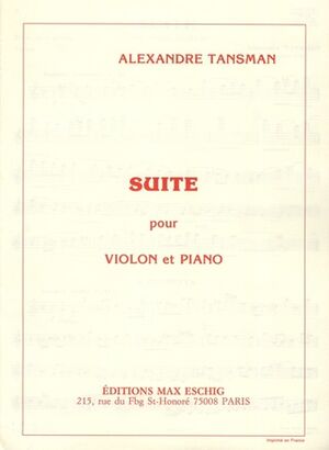 Suite Violon (Violín) -Piano