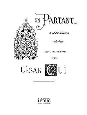 En Partant (Clarinet / clarinete)