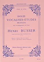 12 Vocalises-Etudes (estudios vocales) - Edition A