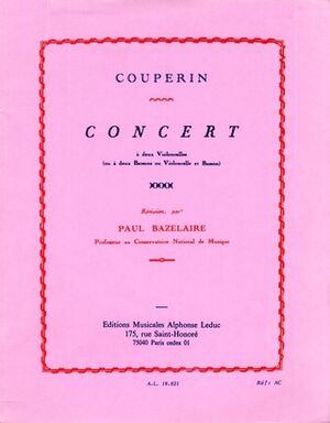 Concert (Concierto) in G major