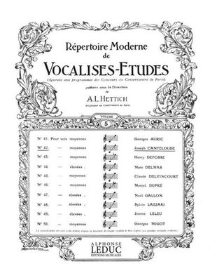 Vocalise Etude (estudios vocales) N0042
