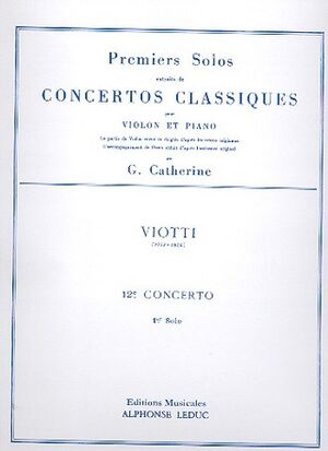 Premiers Solos Concertos Classiques - Violín, piano