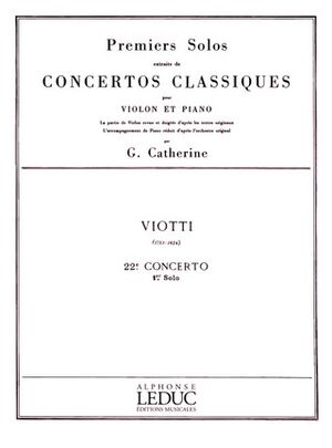 Premiers Solos Concertos (Concierto) Classiques-Violín, piano