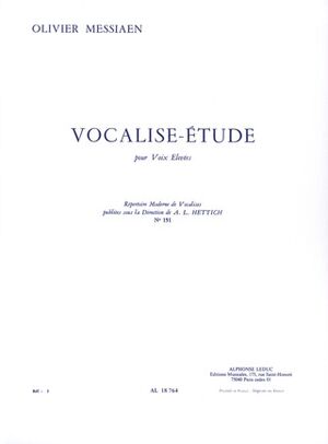 Vocalise Study for high Voice (estudio vocal)