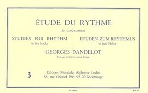 Etude (estudio) Du Rythme Vol.3